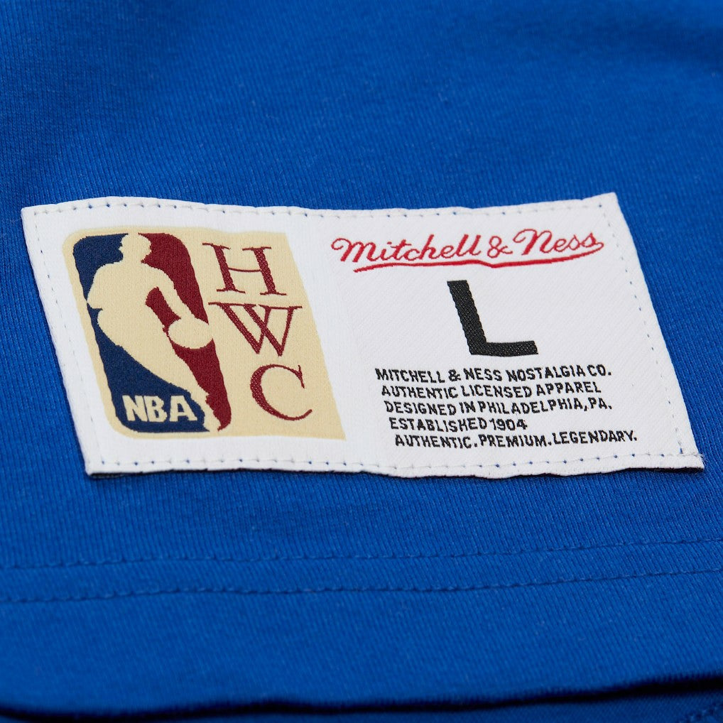 New York Knicks Hardwood Classics Throw It Back Premium T-Shirt Blue - NBA