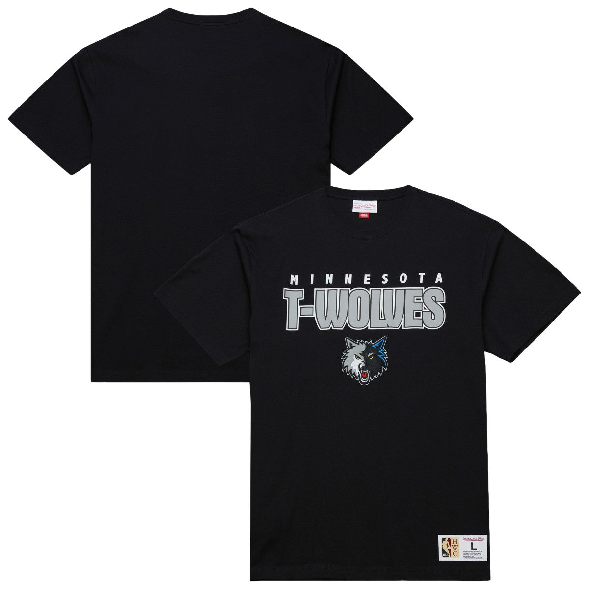 Minnesota Timberwolves Hardwood Classics Throw It Back Premium T-Shirt Black - NBA