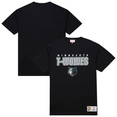 Minnesota Timberwolves Hardwood Classics Throw It Back Premium T-Shirt Black - NBA