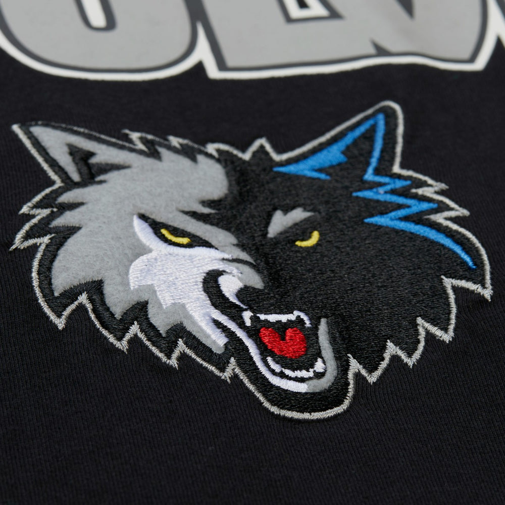 Minnesota Timberwolves Hardwood Classics Throw It Back Premium T-Shirt Black - NBA