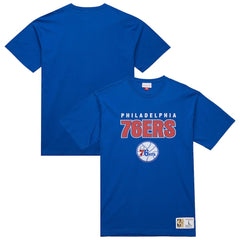 Philadelphia 76ers Hardwood Classics Throw It Back Premium T-Shirt Royal - NBA