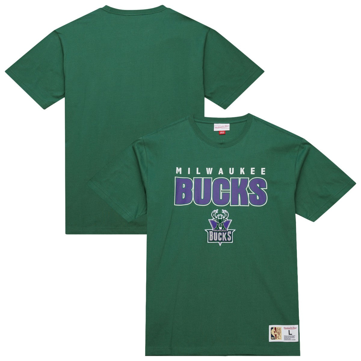 Milwaukee Bucks Hardwood Classics Throw It Back Premium T-Shirt Green - NBA