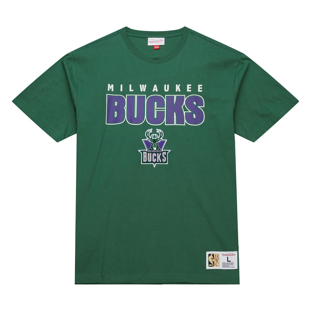 Milwaukee Bucks Hardwood Classics Throw It Back Premium T-Shirt Green - NBA