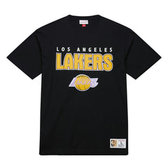 Los Angeles Lakers Hardwood Classics Throw It Back Premium T-Shirt Black - NBA