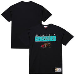Memphis Grizzlies Hardwood Classics Throw It Back Premium T-Shirt Black - NBA