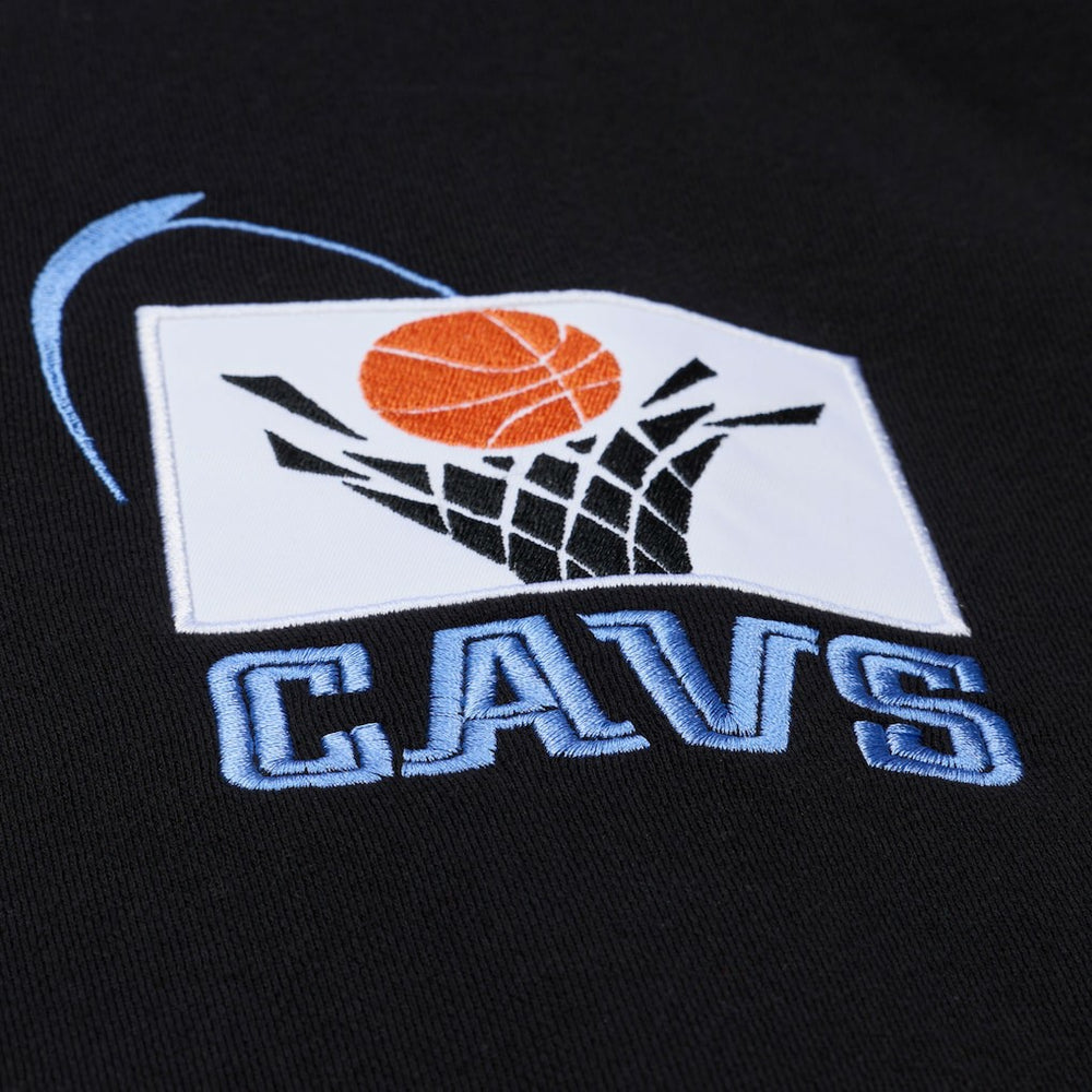 Cleveland Cavaliers Throw It Back Quilted Fleece Quarter-Zip Hoodie Black - NBA