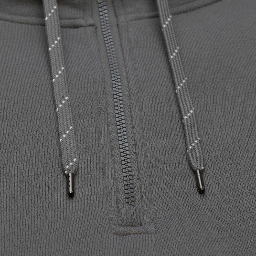 Milwaukee Bucks Throw It Back Quilted Fleece Quarter-Zip Hoodie Gray - NBA