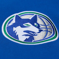 Minnesota Timberwolves Throw It Back Quilted Fleece Quarter-Zip Hoodie Royal - NBA