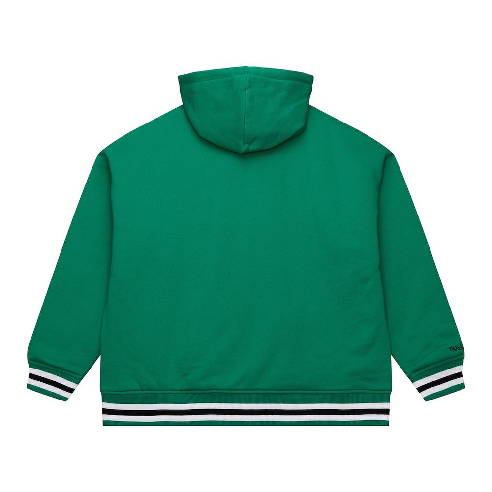 Boston Celtics Throw It Back Quilted Fleece Quarter-Zip Hoodie Green - NBA