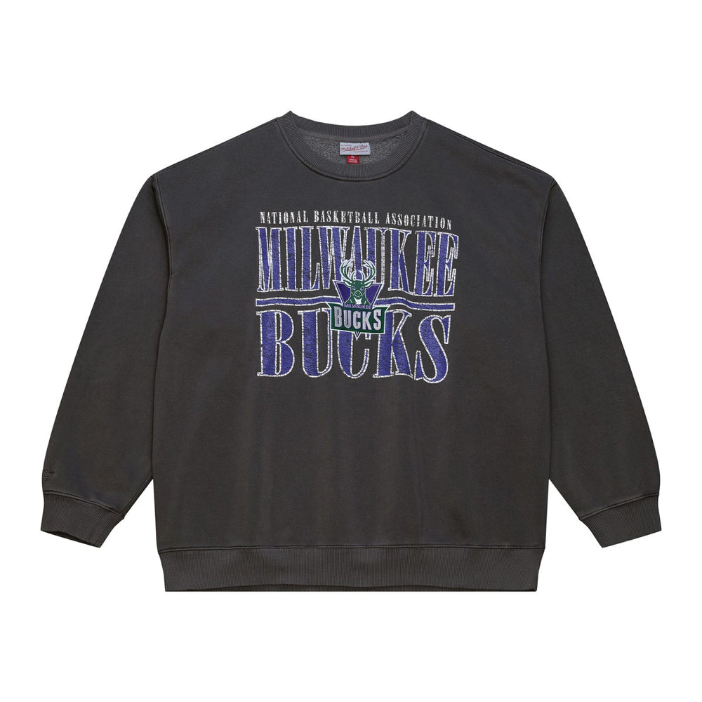 Milwaukee Bucks NBA Downtown Collection Fleece Sweatshirt Black - NBA