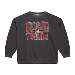 Philadelphia 76ers NBA Downtown Collection Fleece Sweatshirt Black - NBA