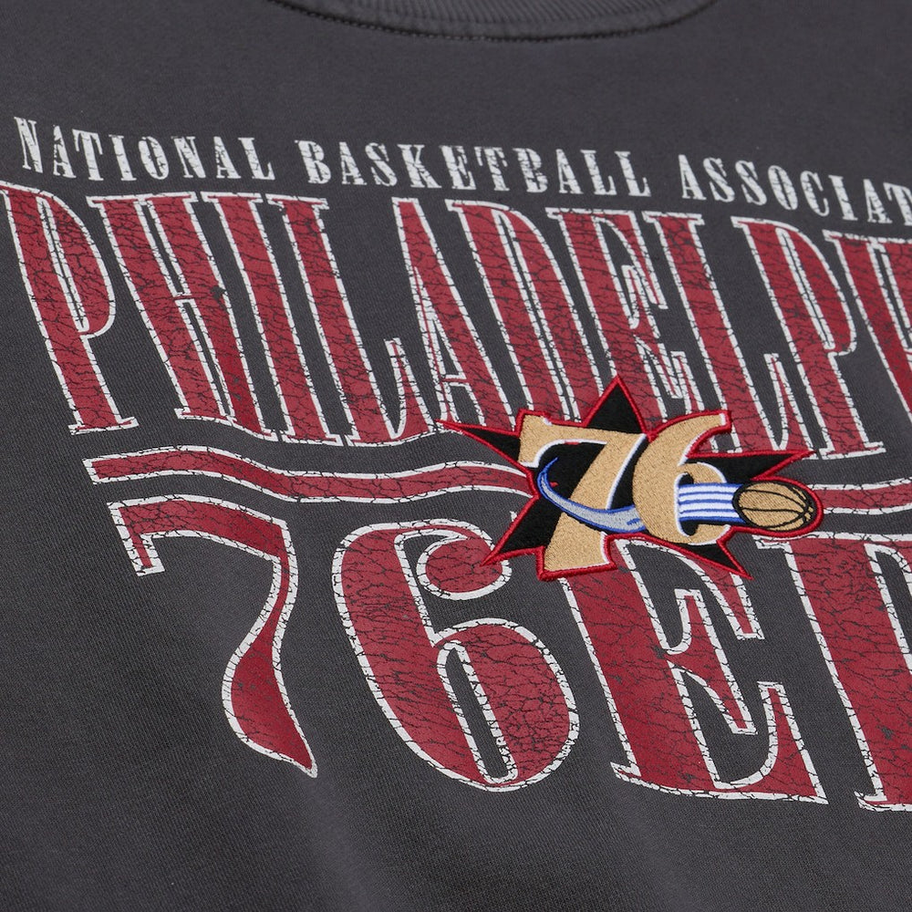 Philadelphia 76ers NBA Downtown Collection Fleece Sweatshirt Black - NBA