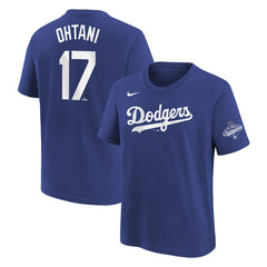 Shohei Ohtani Los Angeles Dodgers Nike Youth 2025 World Series Champions Name & Number T-Shirt - MLB