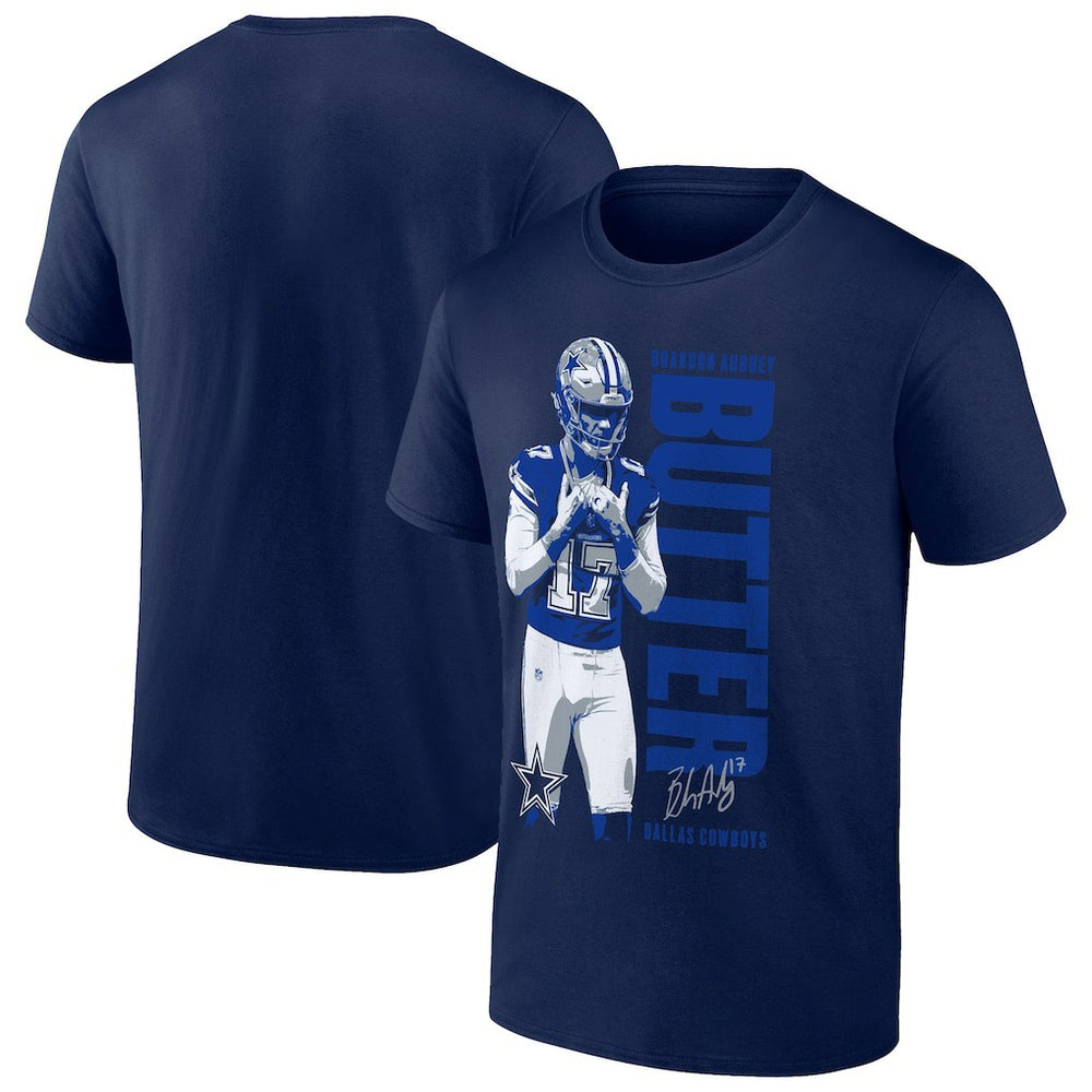 Brandon Aubrey Dallas Cowboys Like Butter T-Shirt Navy | Fanatics