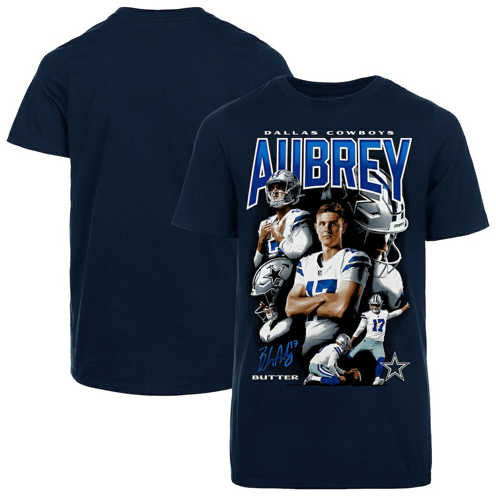 Brandon Aubrey Dallas Cowboys Youth Collage T-Shirt Navy | Fanatics