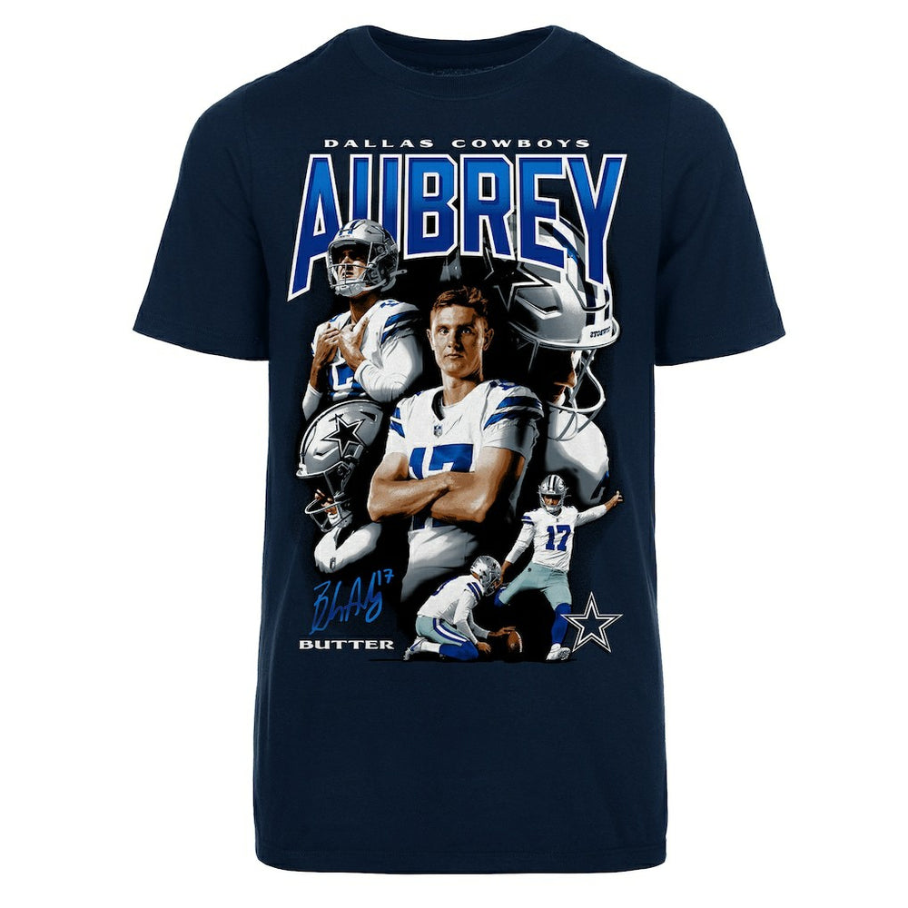 Brandon Aubrey Dallas Cowboys Youth Collage T-Shirt Navy | Fanatics