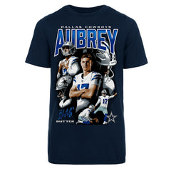 Brandon Aubrey Dallas Cowboys Youth Collage T-Shirt Navy | Fanatics