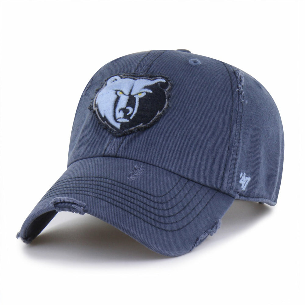 Memphis Grizzlies '47 Weathered Clean Up Adjustable Hat Navy - NBA