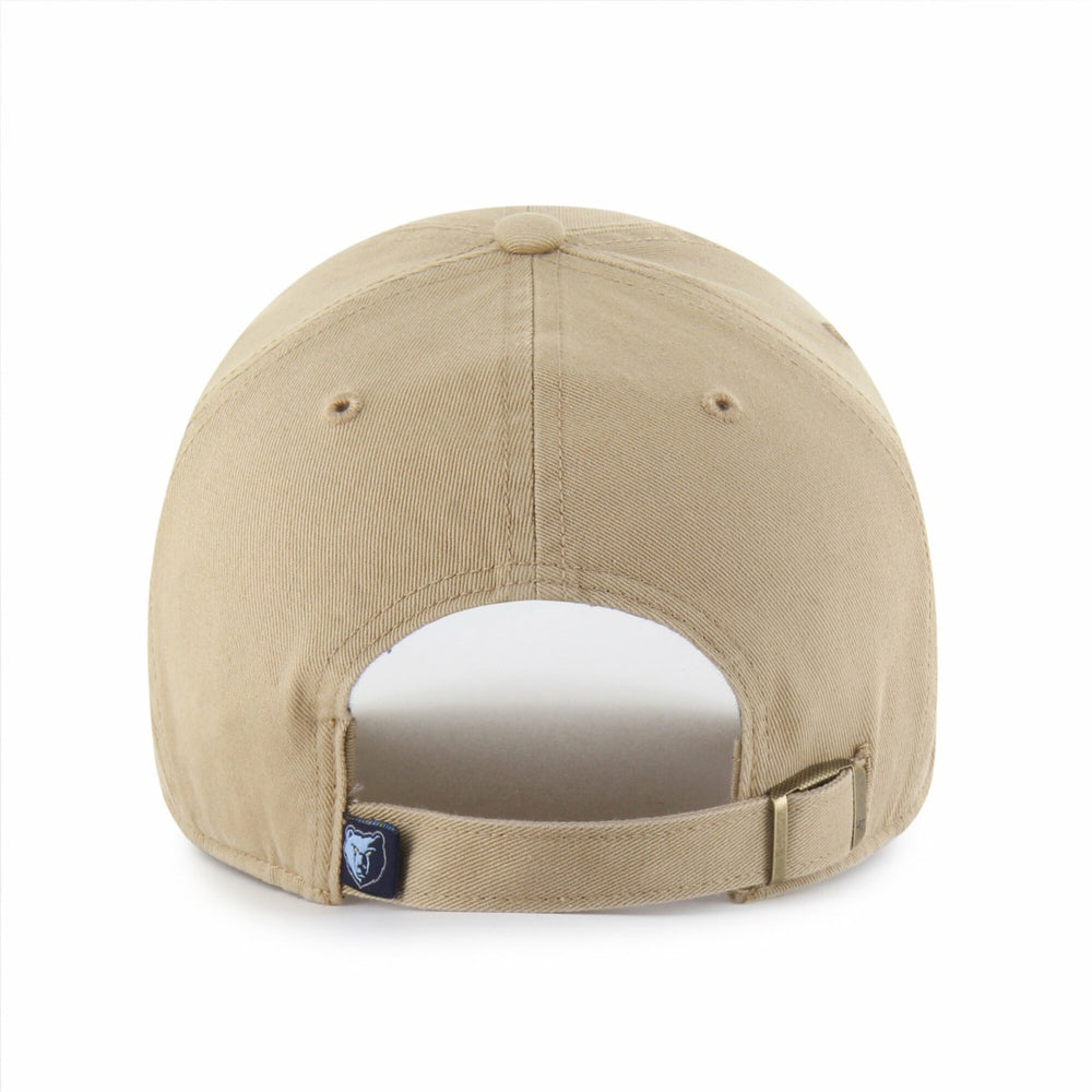 Memphis Grizzlies '47 Logo Clean Up Adjustable Hat Khaki - NBA
