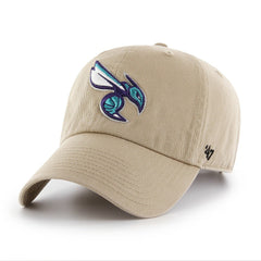 Charlotte Hornets '47 Logo Clean Up Adjustable Hat Khaki - NBA