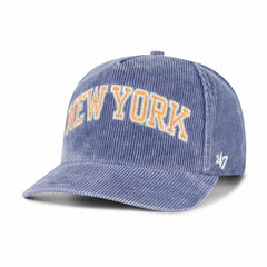 New York Knicks '47 Reclaim Snow Wash Corduroy Adjustable Hitch Hat Blue - NBA