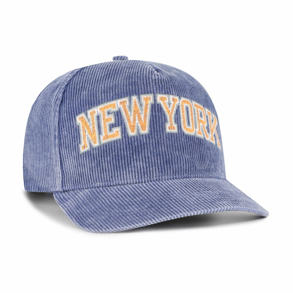 New York Knicks '47 Reclaim Snow Wash Corduroy Adjustable Hitch Hat Blue - NBA