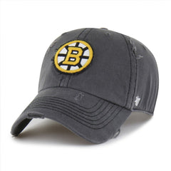 Boston Bruins '47 Weathered Clean Up Adjustable Hat - Charcoal - NHL
