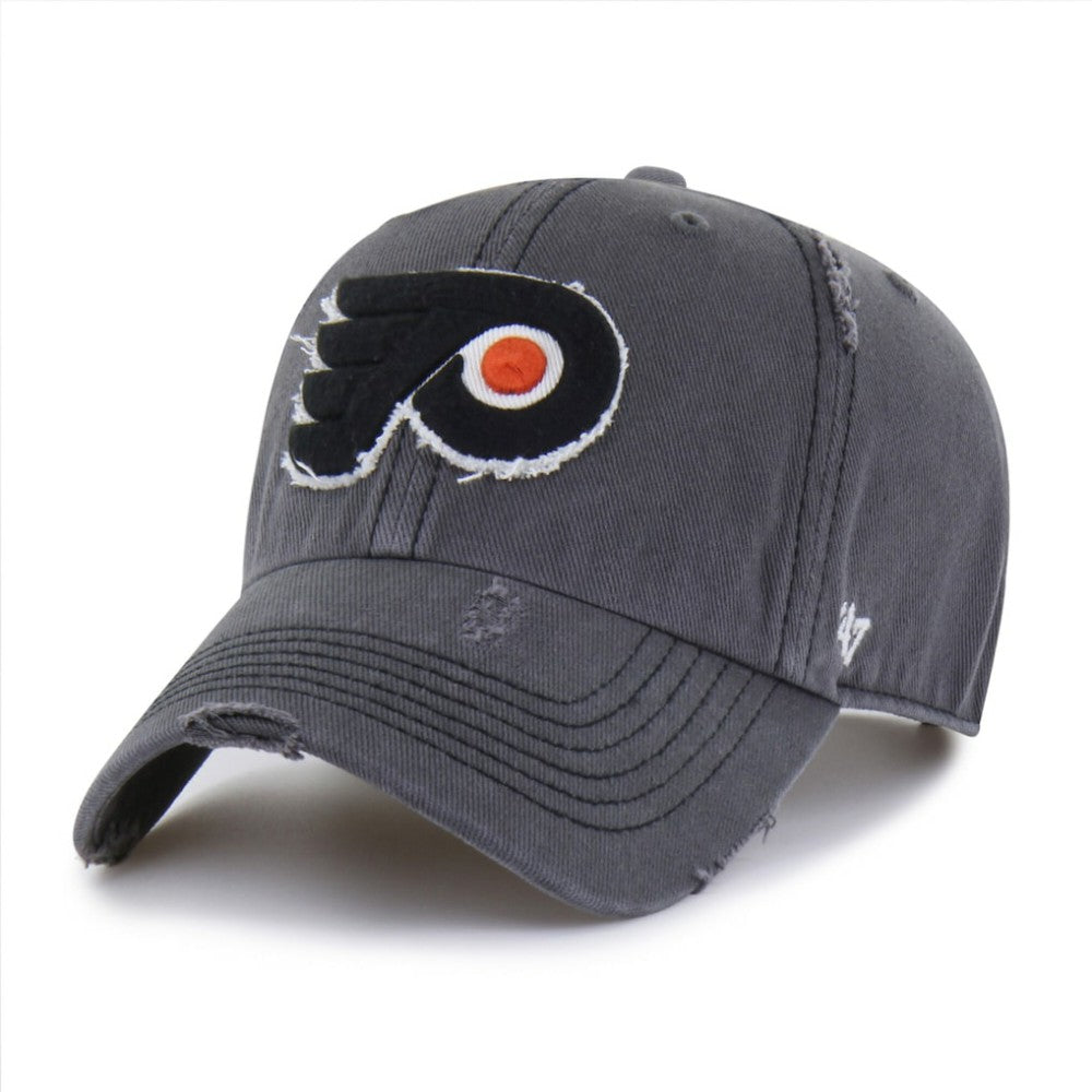 Philadelphia Flyers '47 Weathered Clean Up Adjustable Hat - Charcoal - NHL