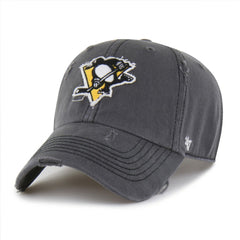 Pittsburgh Penguins '47 Weathered Clean Up Adjustable Hat - Charcoal - NHL