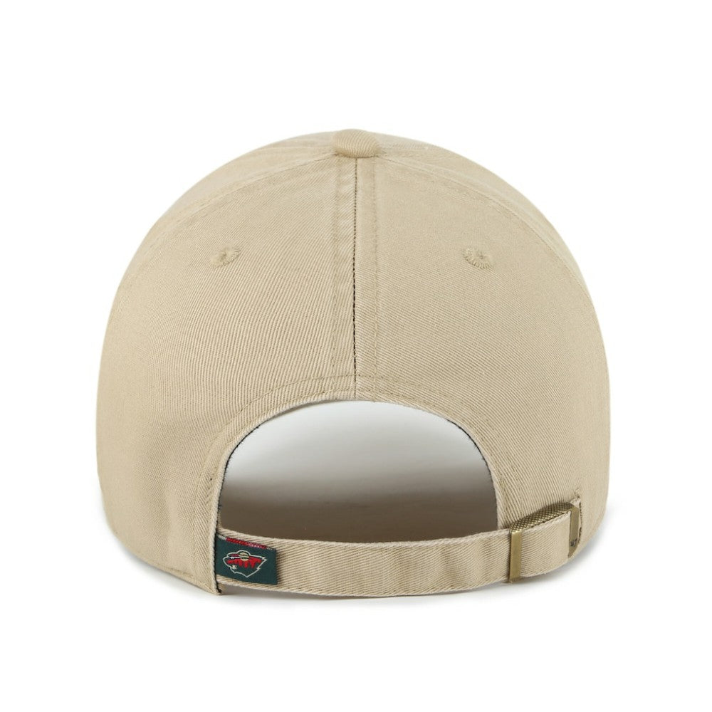Minnesota Wild '47 Logo Clean Up Adjustable Hat - Khaki - NHL