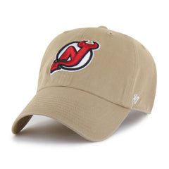 New Jersey Devils '47 Logo Clean Up Adjustable Hat - Khaki - NHL