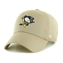 Pittsburgh Penguins '47 Logo Clean Up Adjustable Hat - Khaki - NHL