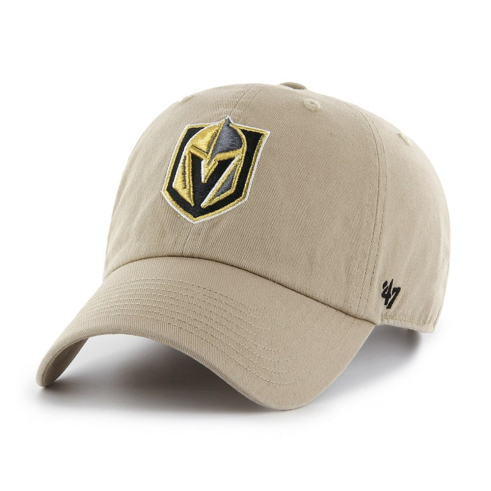 Vegas Golden Knights '47 Logo Clean Up Adjustable Hat - Khaki - NHL