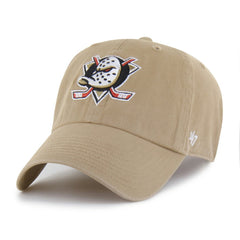 Anaheim Ducks '47 Logo Clean Up Adjustable Hat - Khaki - NHL