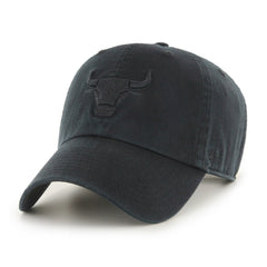 Chicago Bulls '47 Black on Black Clean Up Adjustable Hat - NBA