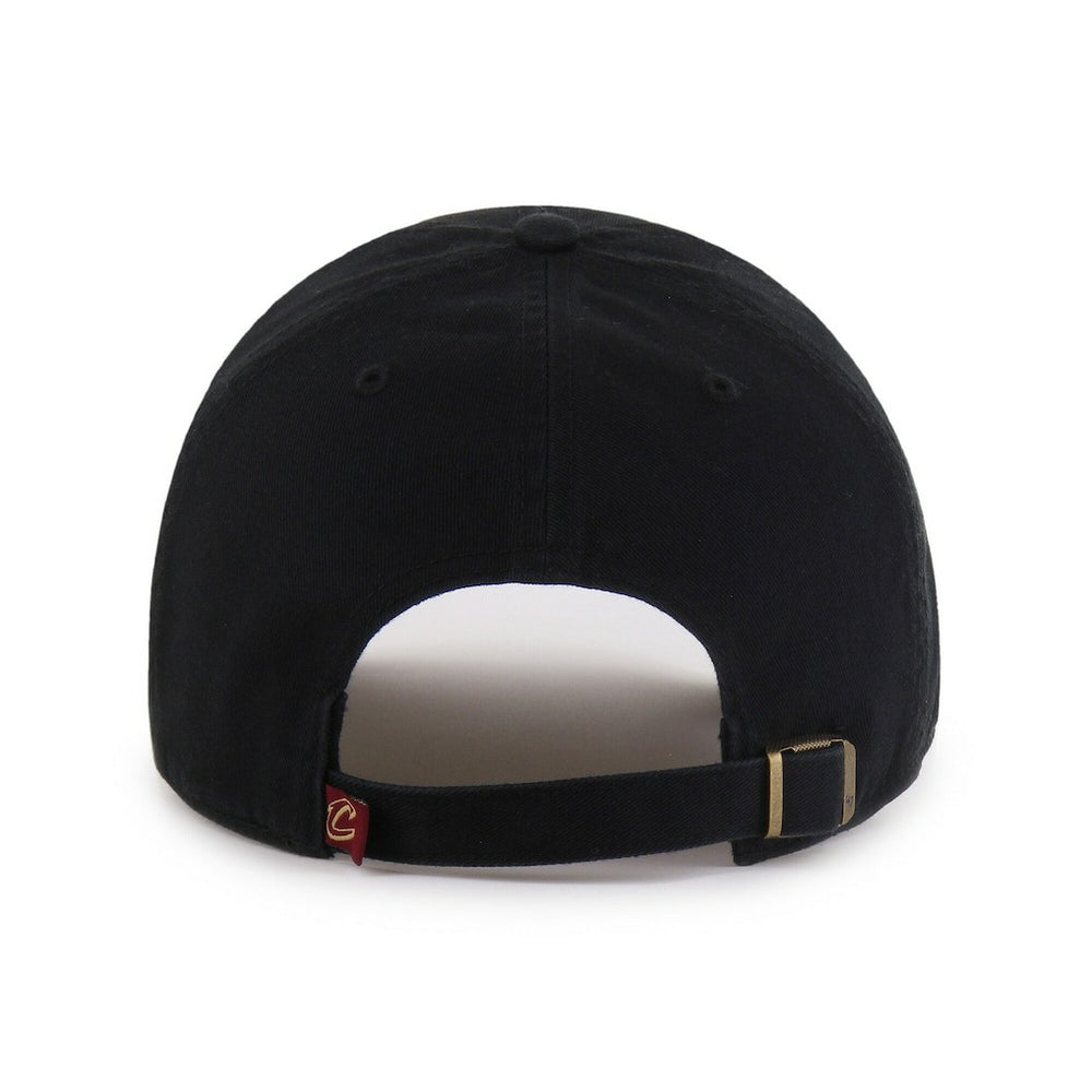 Cleveland Cavaliers '47 Black on Black Clean Up Adjustable Hat - NBA