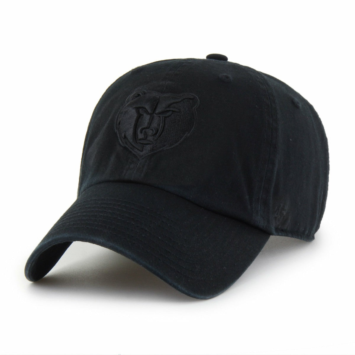 Memphis Grizzlies '47 Black on Black Clean Up Adjustable Hat - NBA