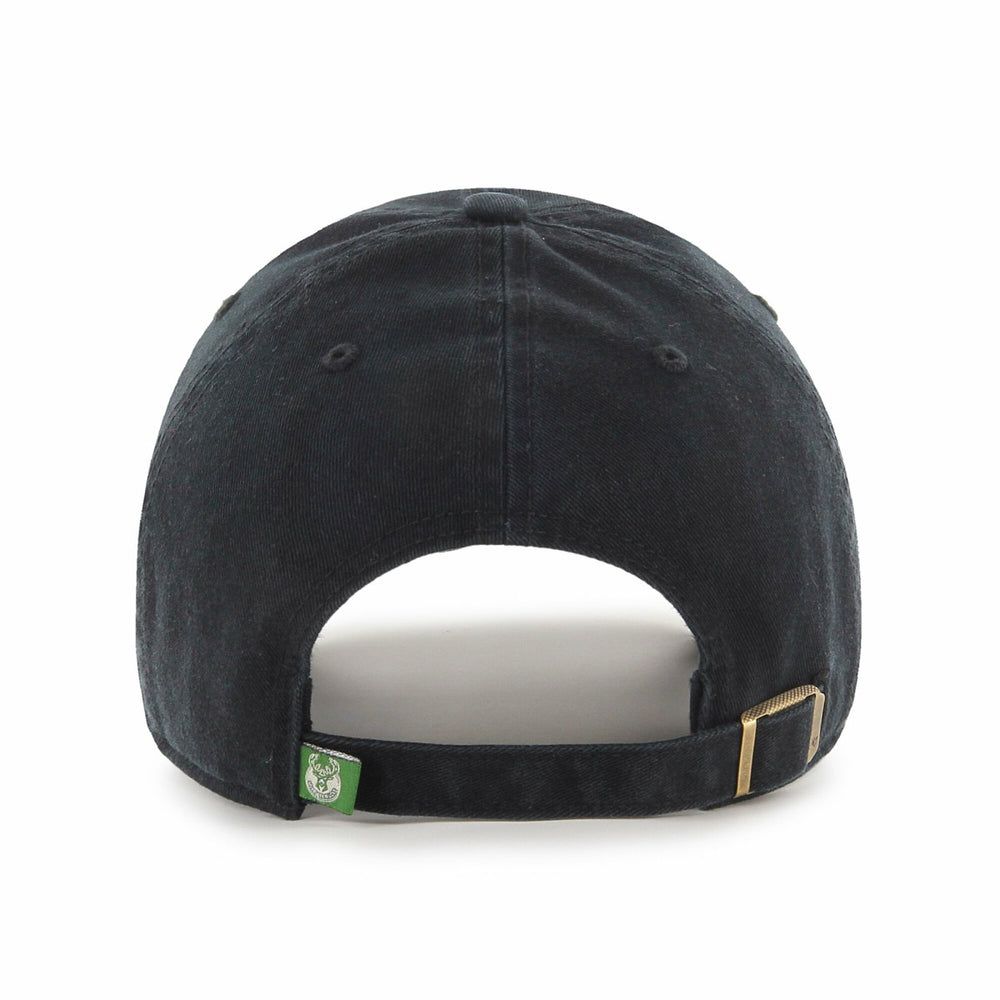 Milwaukee Bucks '47 Black on Black Clean Up Adjustable Hat - NBA