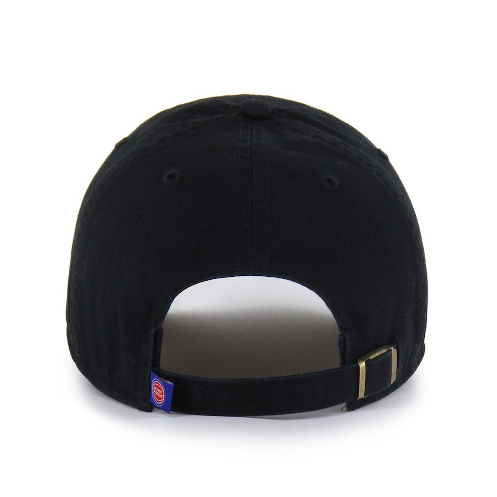Detroit Pistons '47 Black on Black Clean Up Adjustable Hat - NBA
