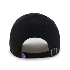 Philadelphia 76ers '47 Black on Black Clean Up Adjustable Hat - NBA