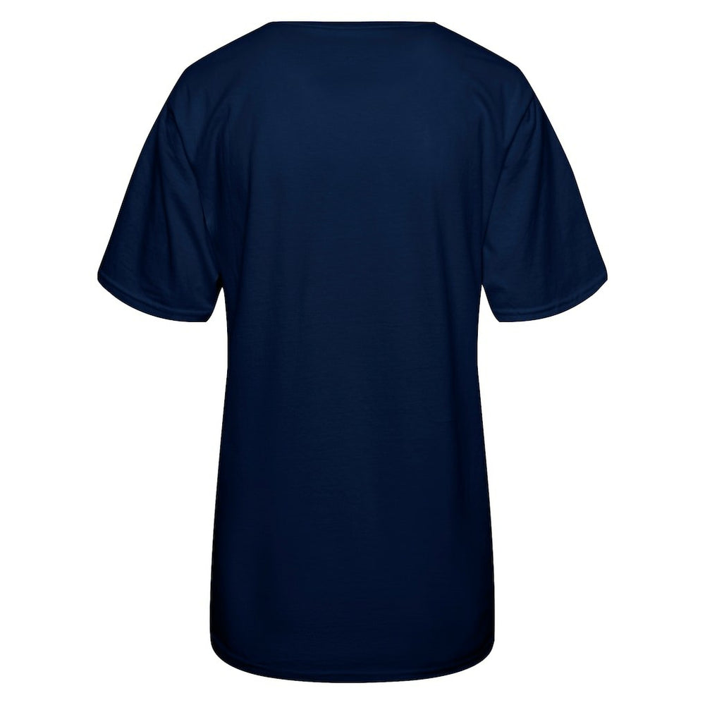 Dallas Cowboys Women's 'Tis The Season Boots T-Shirt Navy | NFL