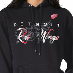 Detroit Red Wings G-III 4Her by Carl Banks Shadow Logo Fleece Pullover Hoodie - Black - NHL
