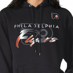 Philadelphia Flyers G-III 4Her by Carl Banks Shadow Logo Fleece Pullover Hoodie - Black - NHL
