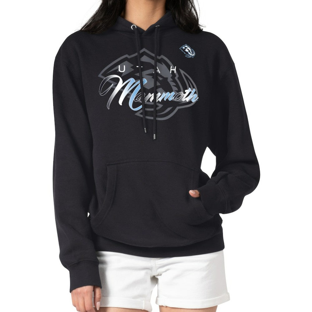 Utah Mammoth G-III 4Her by Carl Banks Shadow Logo Fleece Pullover Hoodie - Black - NHL