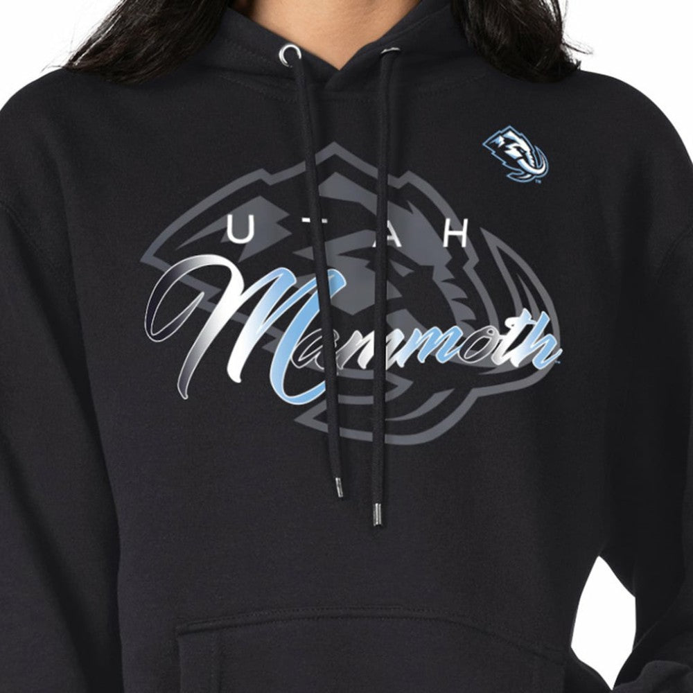 Utah Mammoth G-III 4Her by Carl Banks Shadow Logo Fleece Pullover Hoodie - Black - NHL