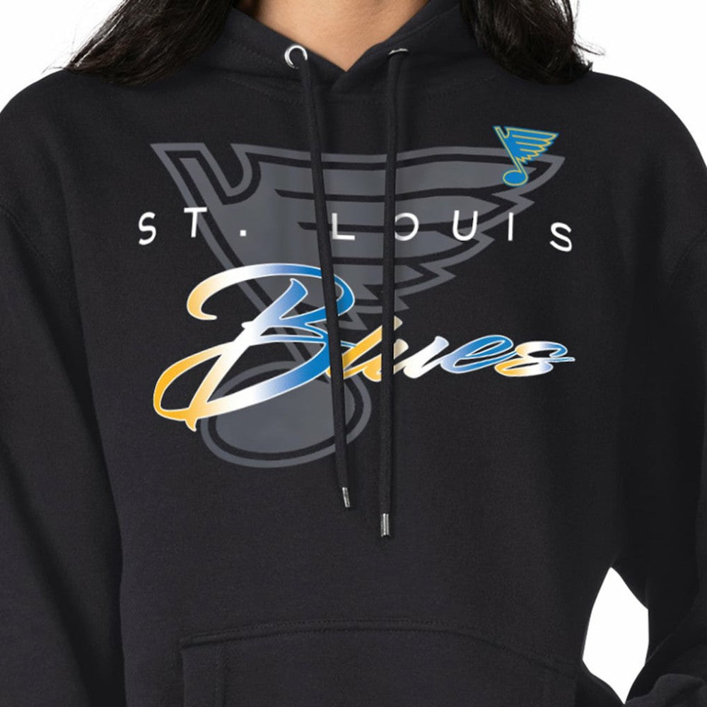 St. Louis Blues G-III 4Her by Carl Banks Shadow Logo Fleece Pullover Hoodie - Black - NHL