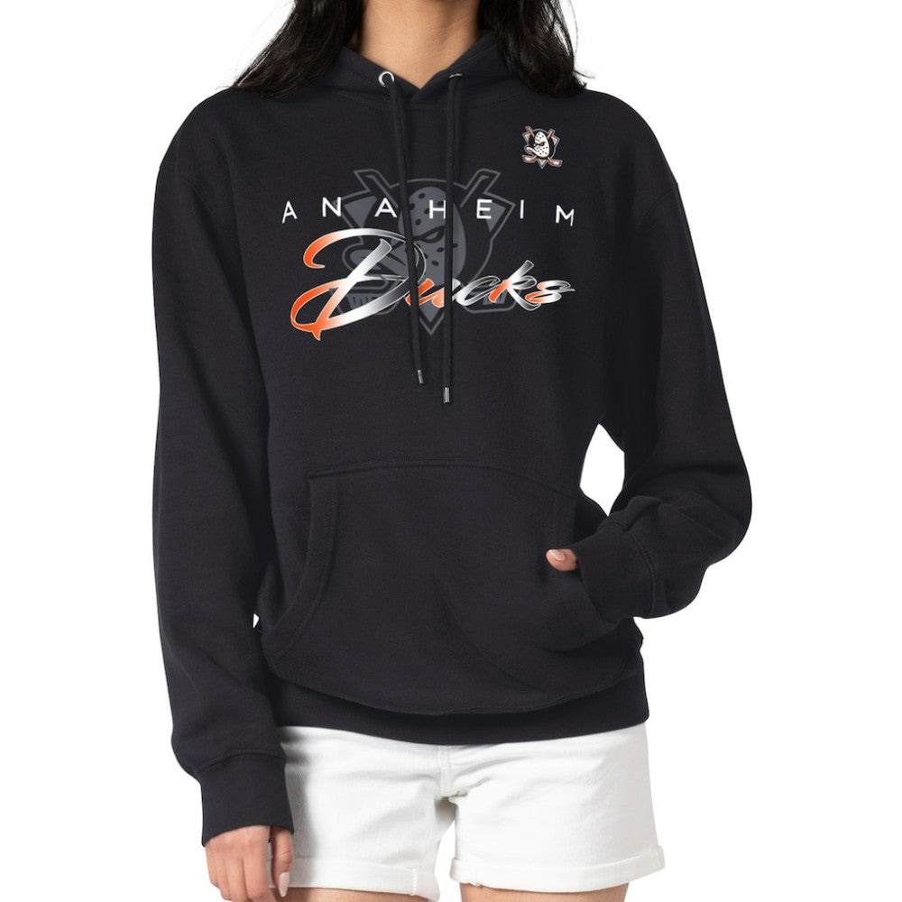 Anaheim Ducks G-III 4Her by Carl Banks Shadow Logo Fleece Pullover Hoodie - Black - NHL