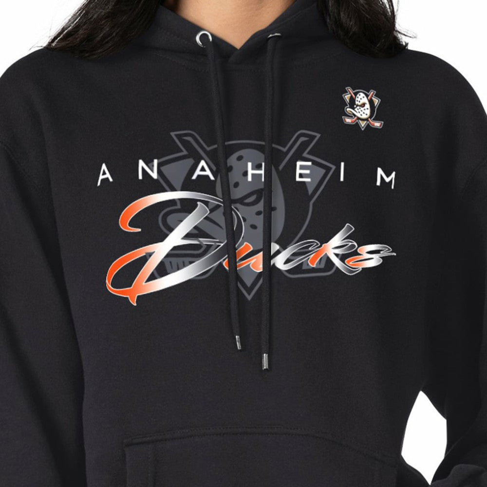 Anaheim Ducks G-III 4Her by Carl Banks Shadow Logo Fleece Pullover Hoodie - Black - NHL