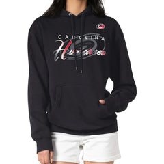 Carolina Hurricanes G-III 4Her by Carl Banks Shadow Logo Fleece Pullover Hoodie - Black - NHL