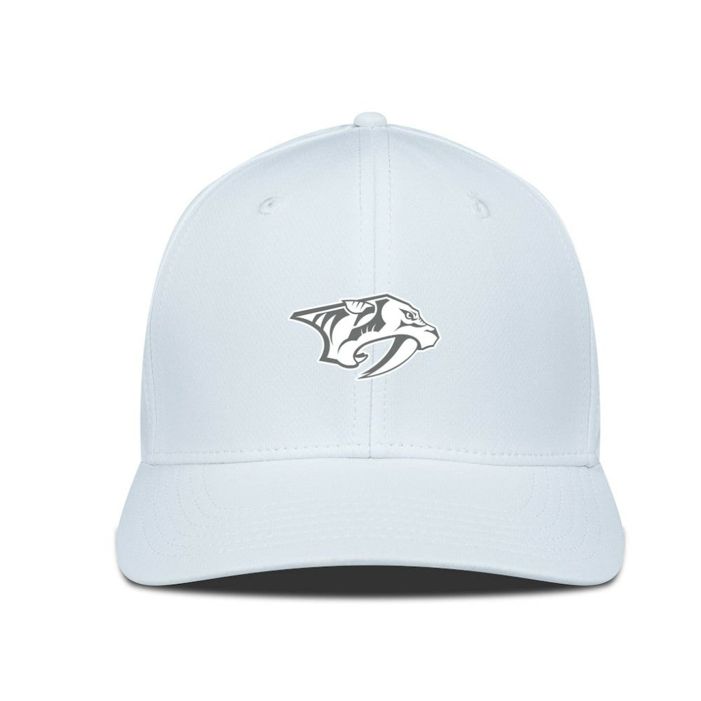 Nashville Predators Levelwear Rise Slate & Snow Structured Flex Hat - White - NHL